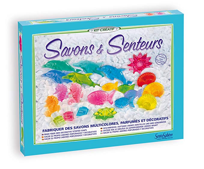 Kit saponi Sentosphere Savon&Senteurs con stampi e glicerina