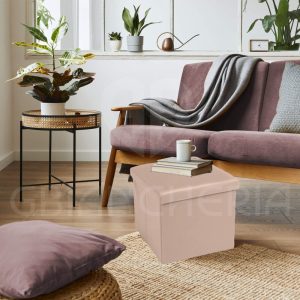 POUF CONTENITORE QUADRATO IMBOTTITO CIPRIA