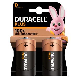 DURACELL PLUS “D” X 2
