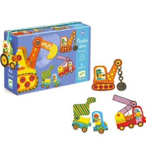 Puzzle Duo - Veicoli con sorpresa
