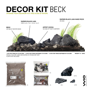 WIO – BECK RIVER KIT – KIT PER ALLESTIMENTO ACQUARIO