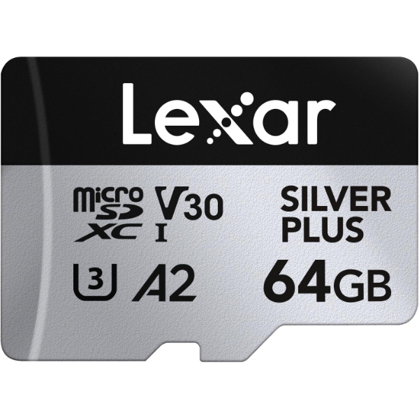 Lexar PROFESSIONAL SILVER MicroSD 64 GB + Adattatore