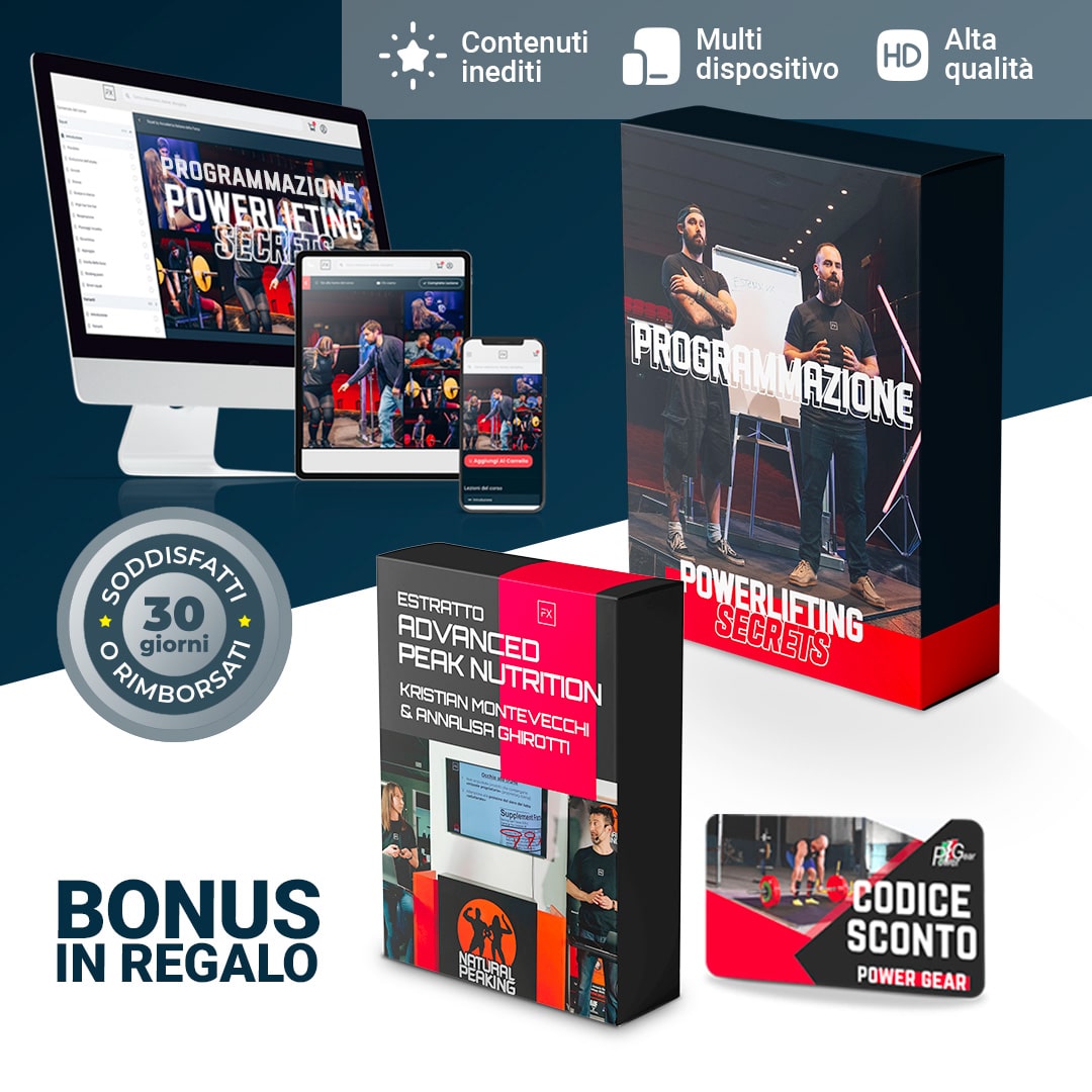 Programmazione Powerlifting Secrets + Bonus by Accademia Italiana della Forza