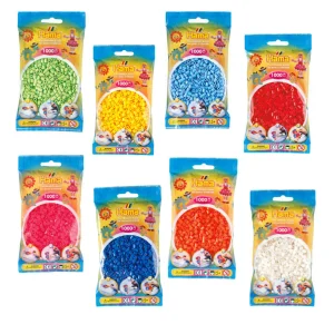 Perline da stirare Bustine monocolore 1.000 perline colori singoli