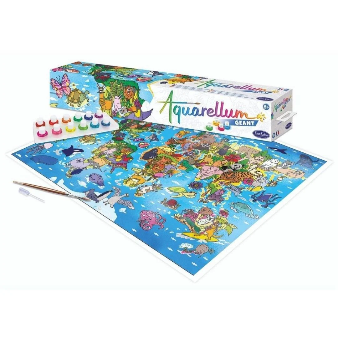 Aquarellum gigante Planisfero