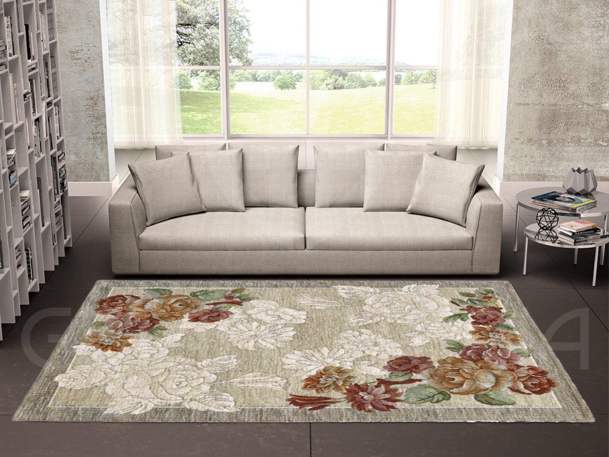 TAPPETO BLOOM TORTORA ANTISCIVOLO