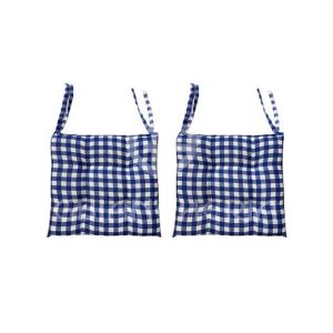 CUSCINI SEDIE VICHY BLU