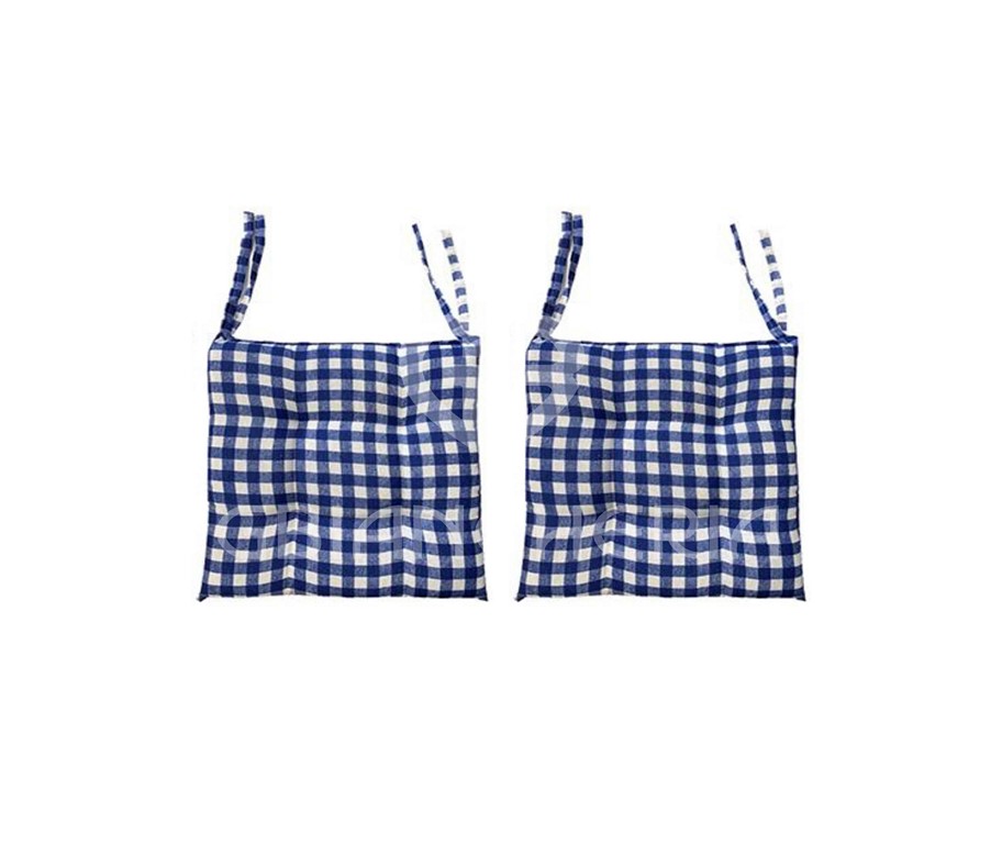 CUSCINI SEDIE VICHY BLU