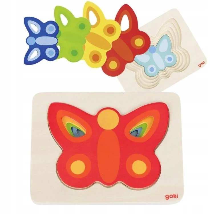 Puzzle a strati Farfalla