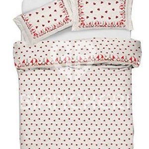 COPRIPIUMINO GNOMI ROSSI IN 100% COTONE