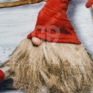 PLAID GNOMI STAMPATO E AGNELLATO