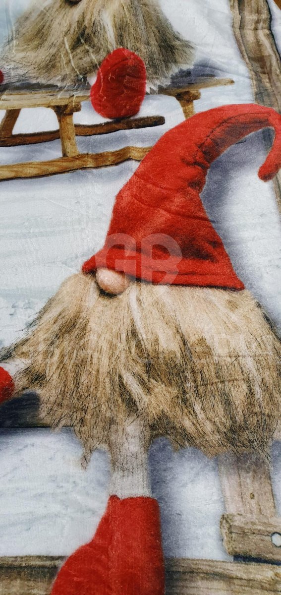 PLAID GNOMI STAMPATO E AGNELLATO