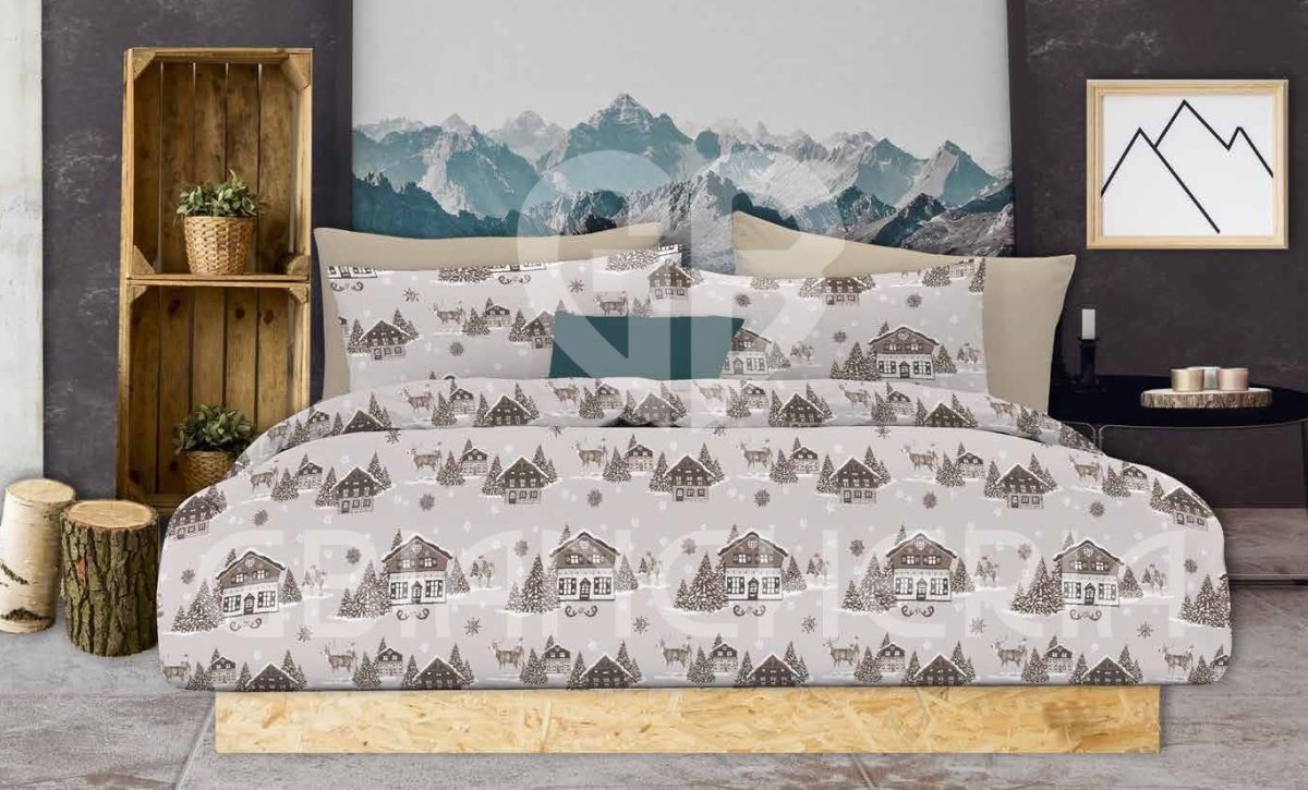 COPRIPIUMINO TIROLO ROSSO IN COTONE