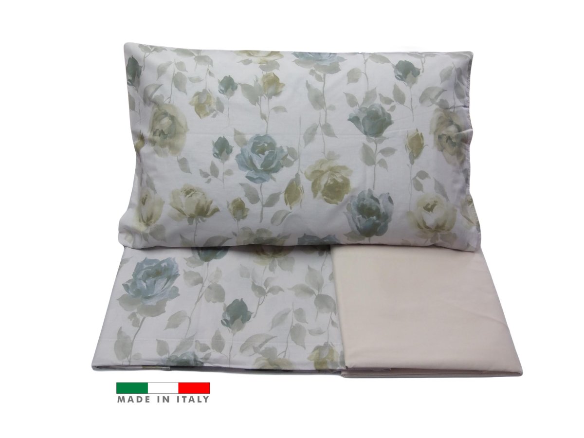 COMPLETO LETTO SILVYE VERDE IN COTONE