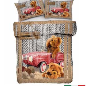 COPRIPIUMINO TEDDY CON STAMPA DIGITALE