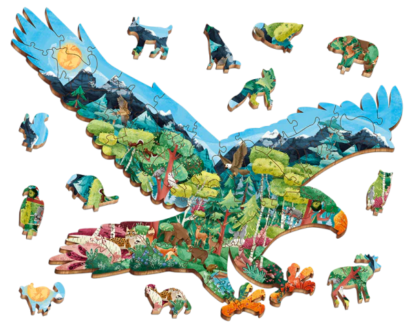 Puzzle in legno Foresta del Nord