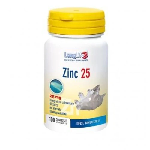 Zinc 25 integratore di Zinco – LongLife